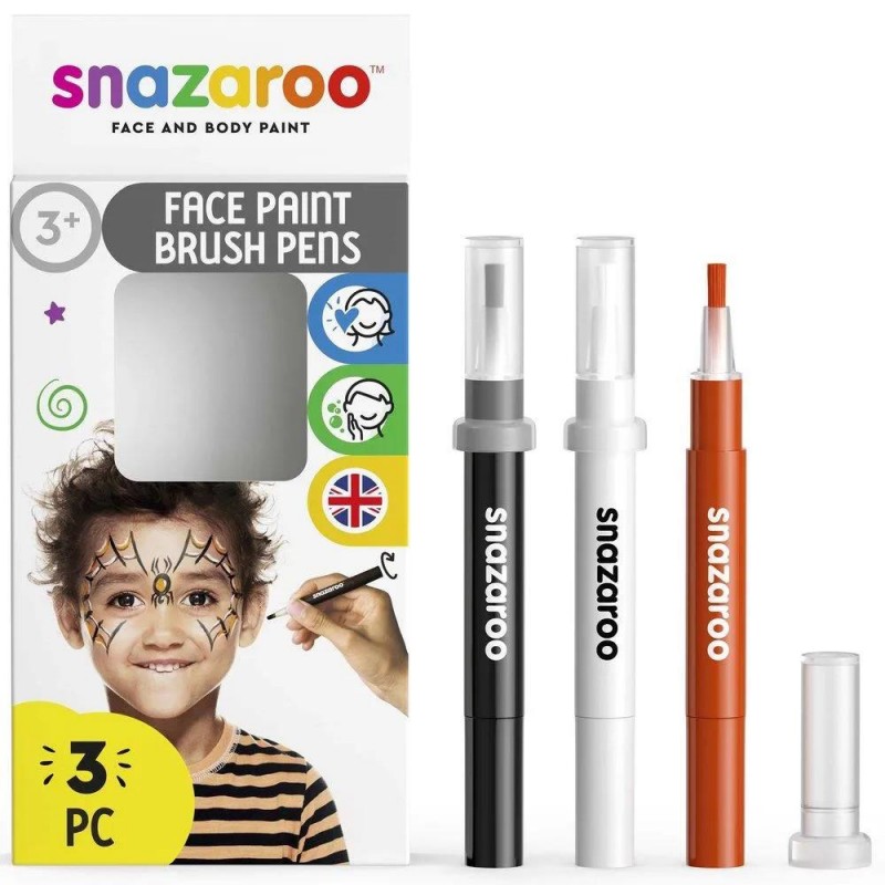 Snazaroo 3 Μαρκαδόροι Face Painting Halloween