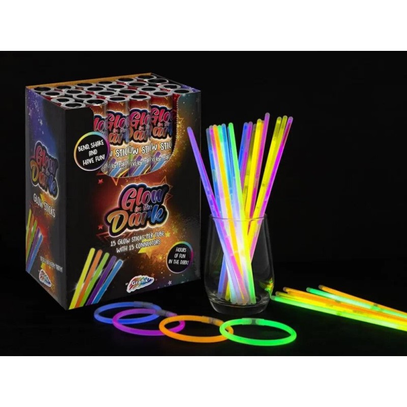 15 Φωσφορίζοντα Glow Sticks