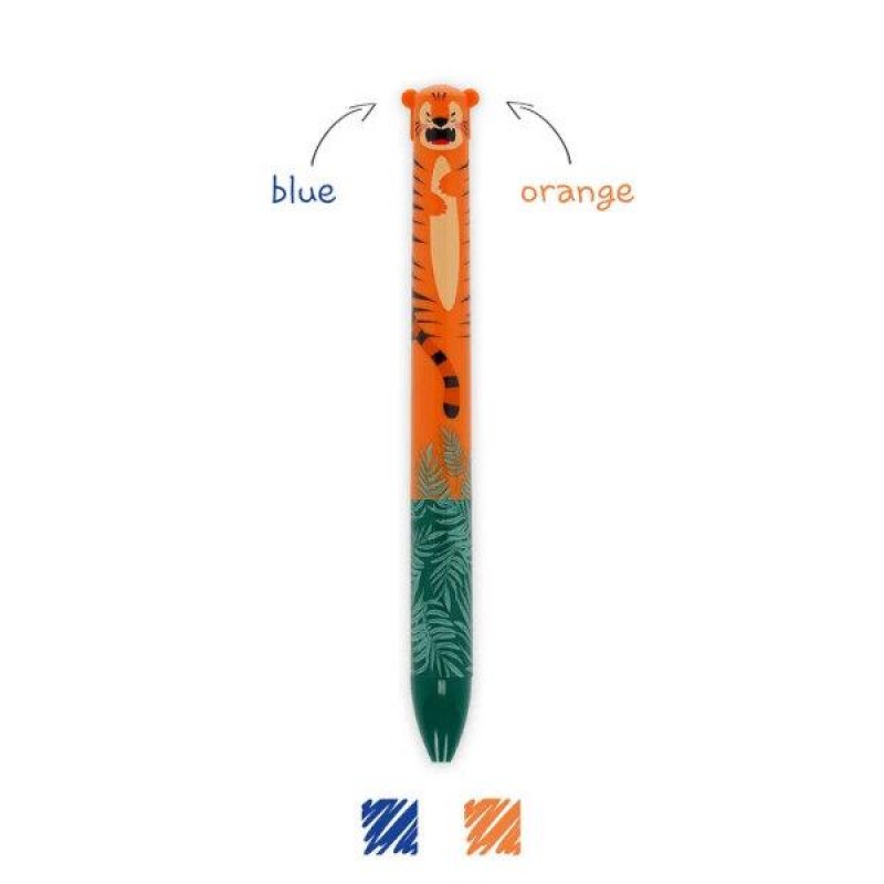 Legami Στυλό Ballpoint με 2 μύτες Click-Clack Tiger