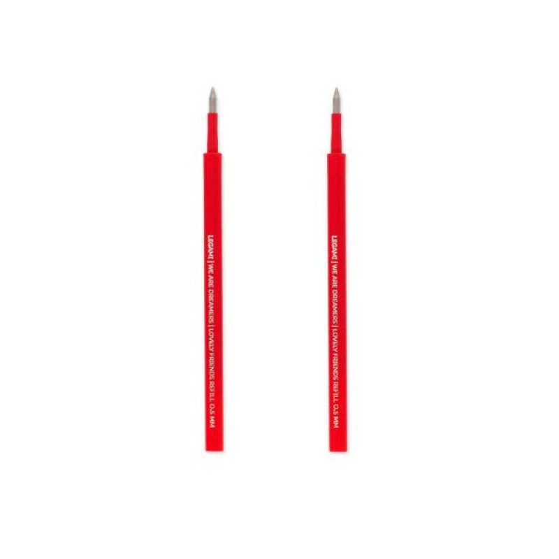 Legami Σετ 2 Ανταλλακτικά για στυλό Gel Pen Lovely Friends Red