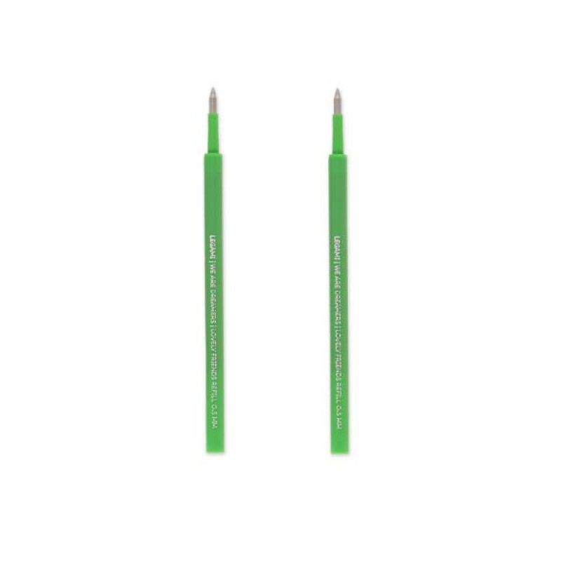 Legami Σετ 2 Ανταλλακτικά για στυλό Gel Pen Lovely Friends Green