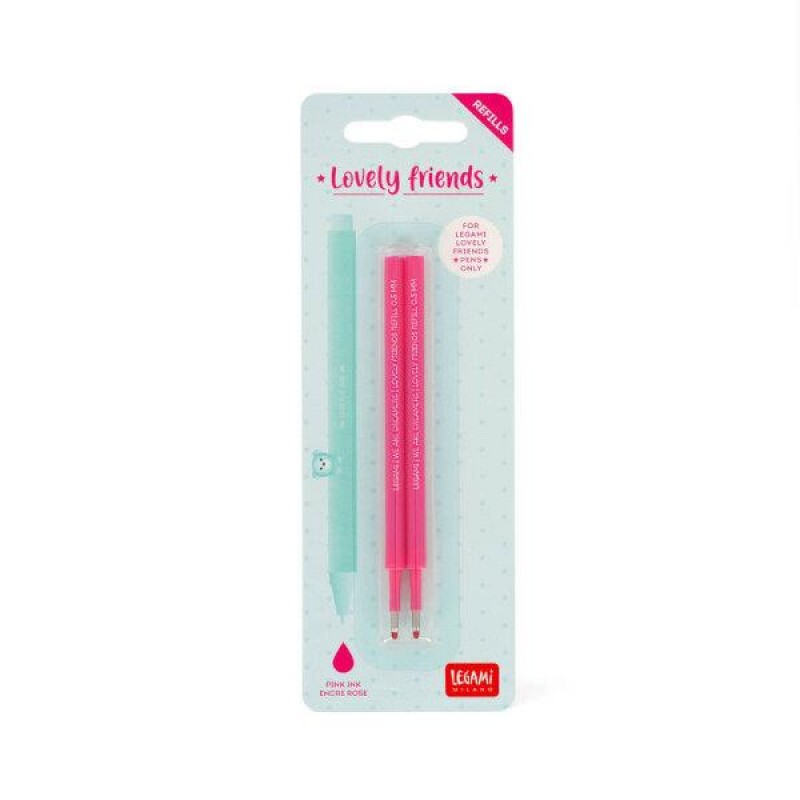 Legami Σετ 2 Ανταλλακτικά για στυλό Gel Pen Lovely Friends Pink