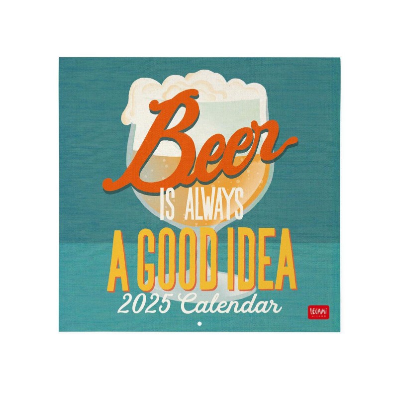 Legami 2025 Wall Calendar 30x29cm Beer Lover