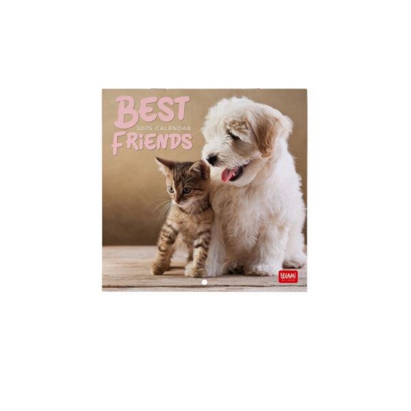 Legami 2025 Wall Calendar 18x18cm Best Friends