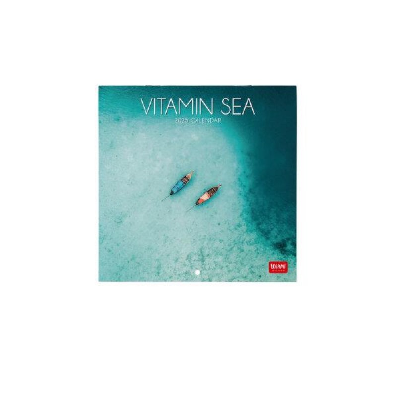 Legami 2025 Wall Calendar 18x18cm Vitamin Sea