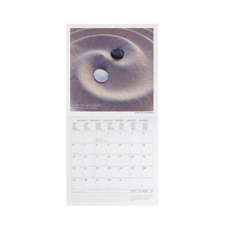 Legami 2025 Wall Calendar 18x18cm Peace of Mind