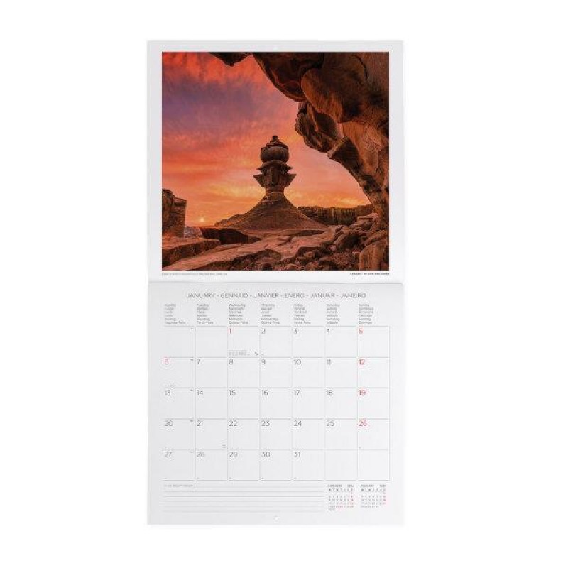 Legami 2025 Wall Calendar 30x29cm Sunsets