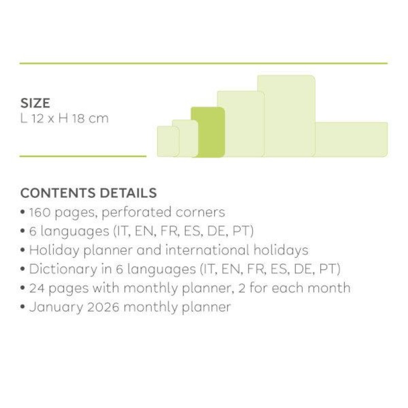 Legami 2025 12 Month Weekly Diary Medium Travel