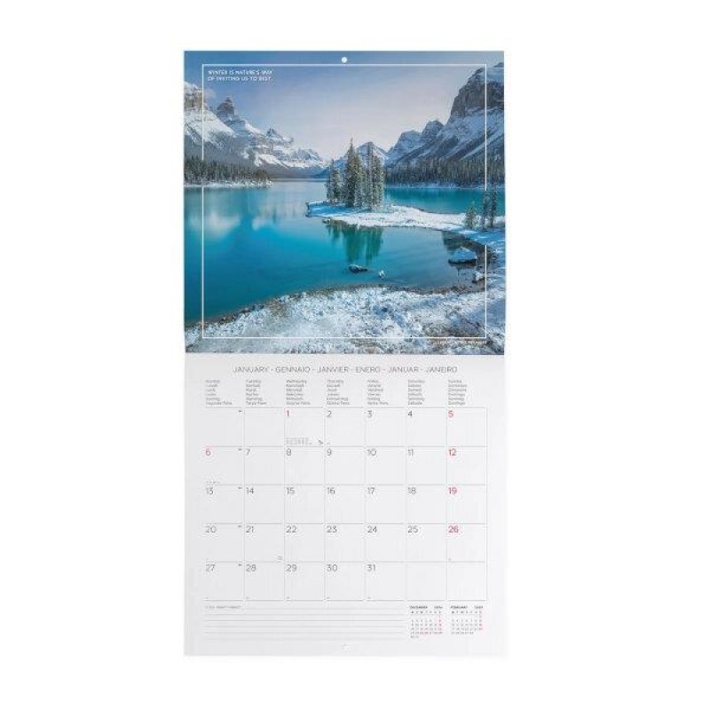 Legami 2025 Wall Calendar 30x29cm 4 Seasons