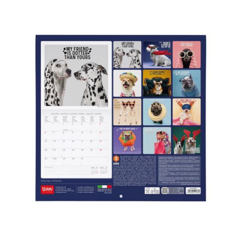 Legami 2025 Wall Calendar 30x29cm Supawstar