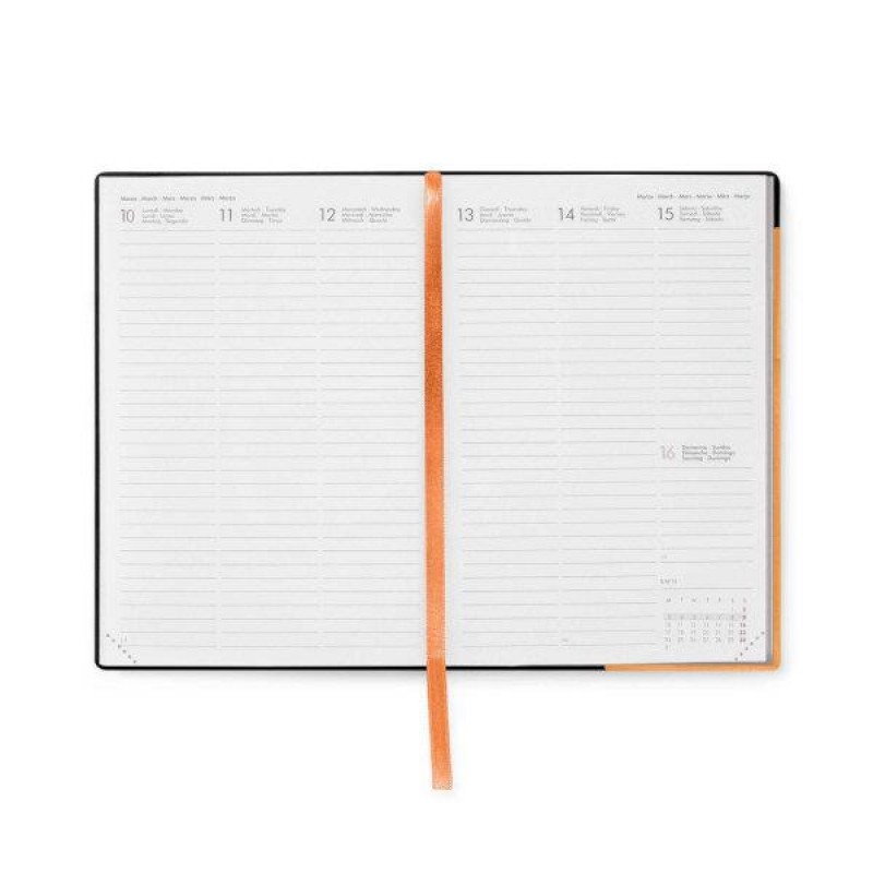 Legami 2025 12 Month Weekly Diary Medium Apricot Crush