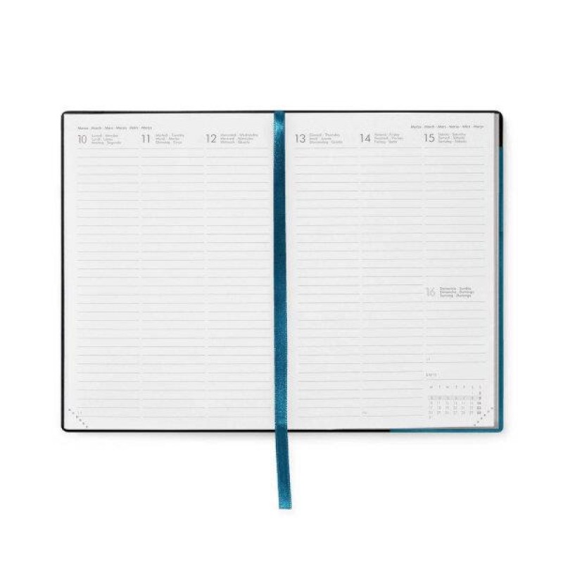 Legami 2025 12 Month Weekly Diary Medium Teal Blue