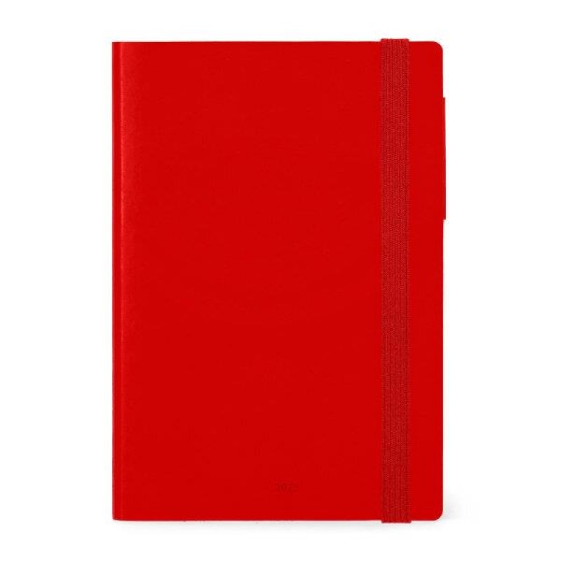 Legami 2025 12 Month Weekly Diary Medium Radiant Red