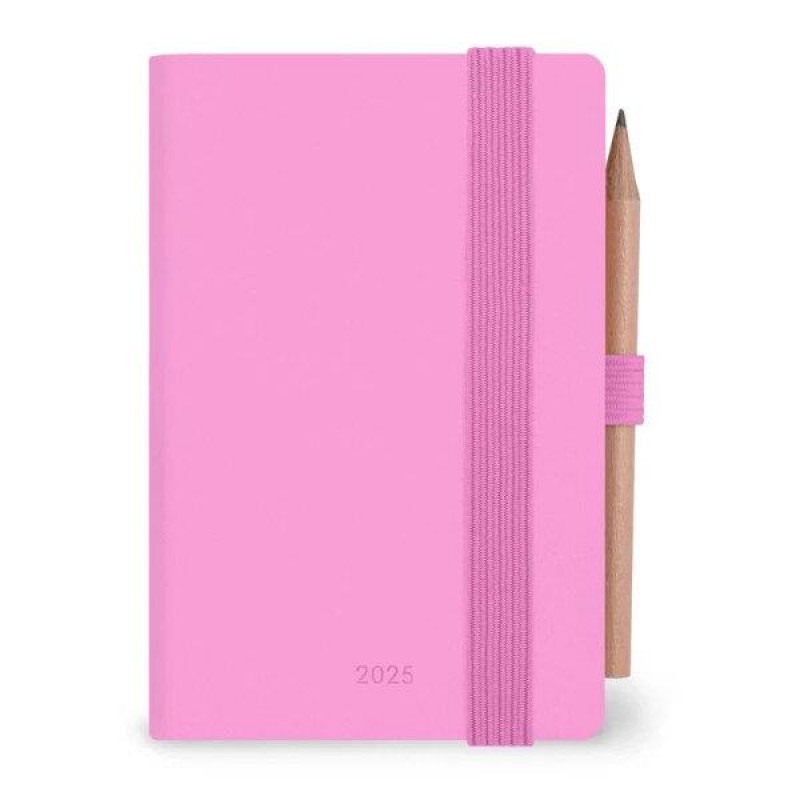 Legami 2025 12 Month 2-Day Diary Mini Bubblegum