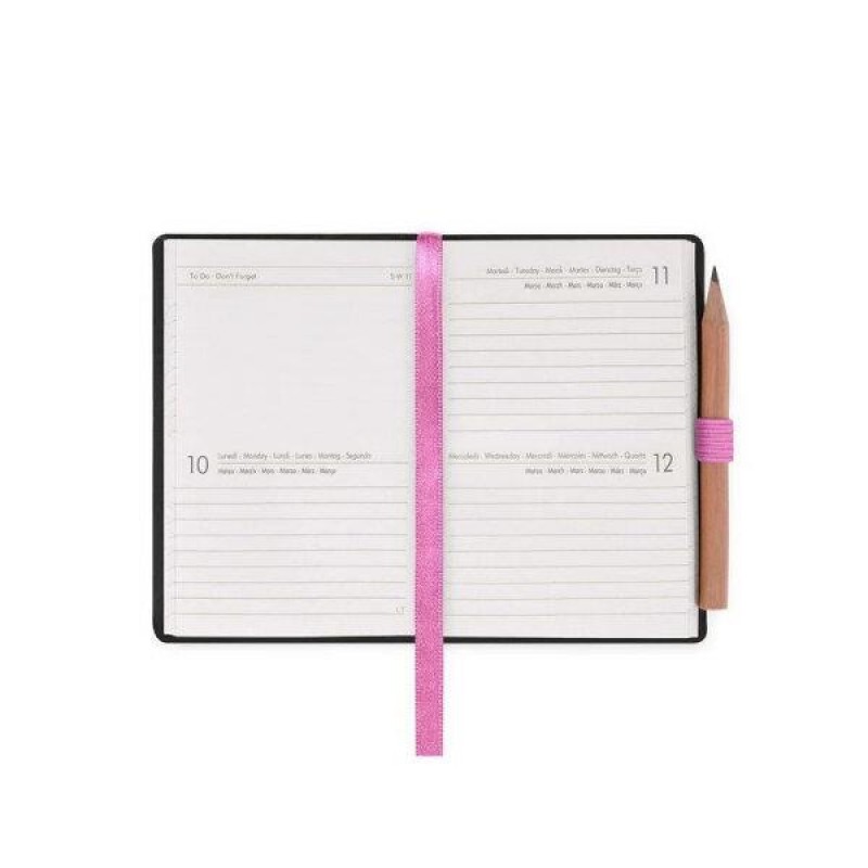 Legami 2025 12 Month 2-Day Diary Mini Bubblegum