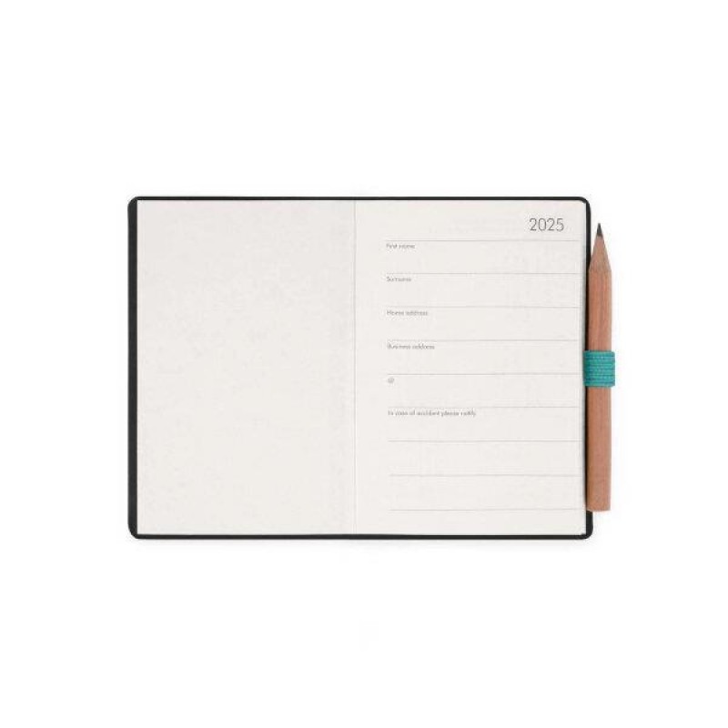 Legami 2025 12 Month 2-Day Diary Mini Milk-Mint