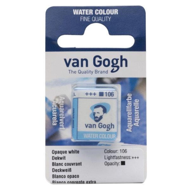 Van Gogh Watercolour Half Pan 106 White Extra Opaque