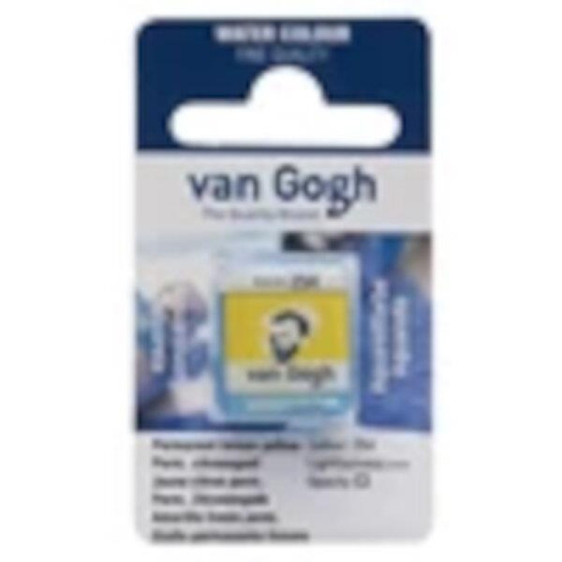 Van Gogh Watercolour Half Pan 254 Permanent Lemon Yellow