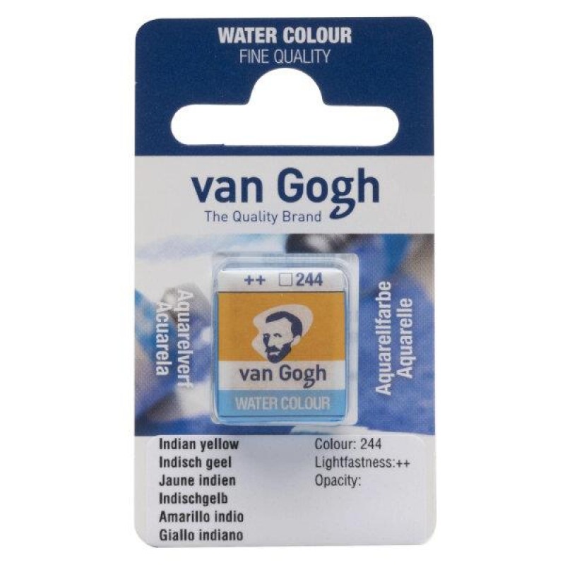 Van Gogh Watercolour Half Pan 244 Indian Yellow