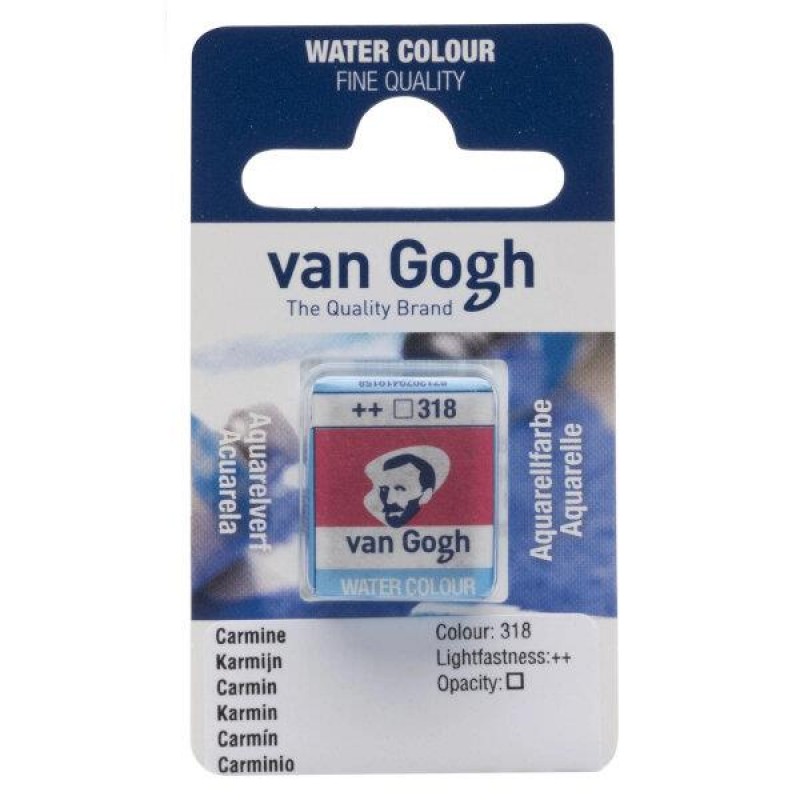 Van Gogh Watercolour Half Pan 318 Carmine