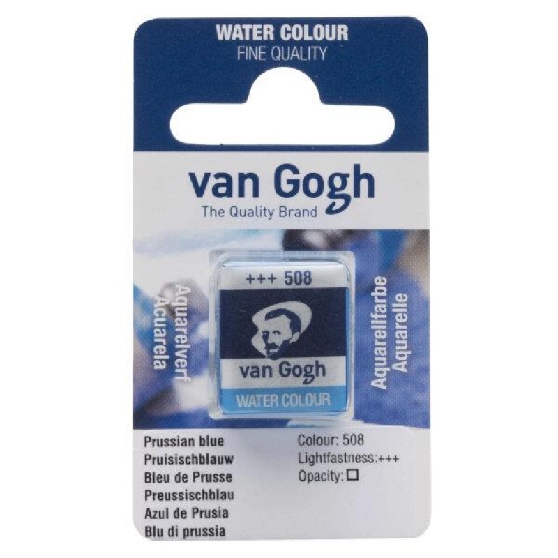 Van Gogh Watercolour Half Pan 508 Prussian Blue