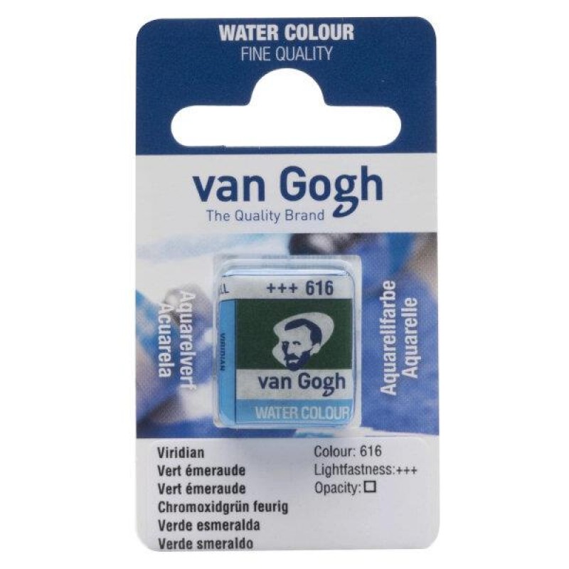 Van Gogh Watercolour Half Pan 616 Viridian