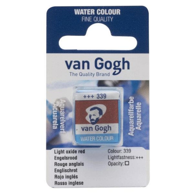 Van Gogh Watercolour Half Pan 339 Light Oxide Red