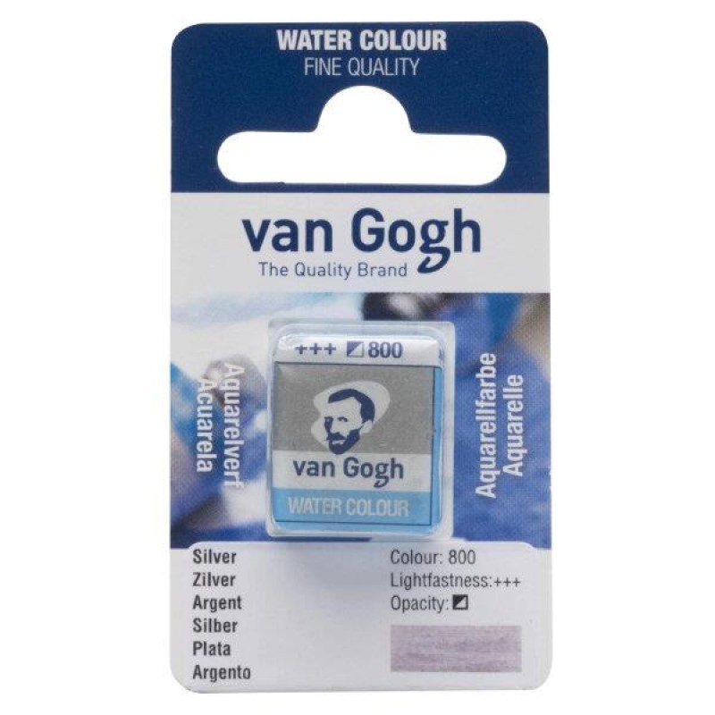 Van Gogh Watercolour Half Pan 800 Silver