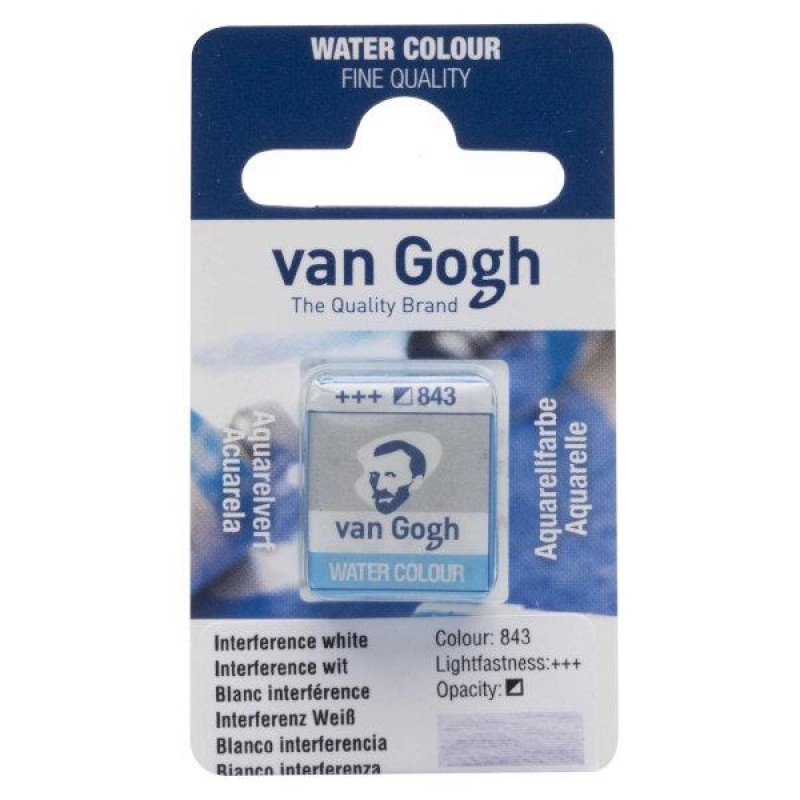 Van Gogh Watercolour Half Pan 843 Interference White