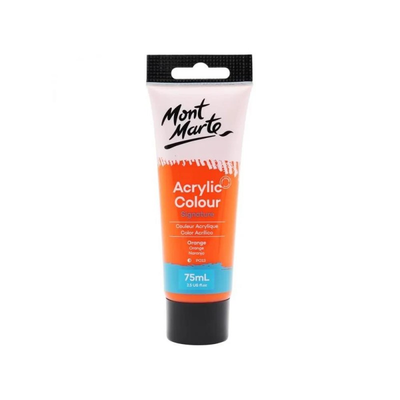 Mont Marte 75ml Studio Acrylic 07 Orange