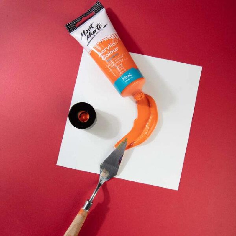 Mont Marte 75ml Studio Acrylic 07 Orange