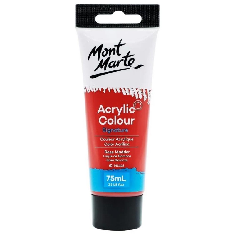 Mont Marte 75ml Studio Acrylic 35 Rose Madder