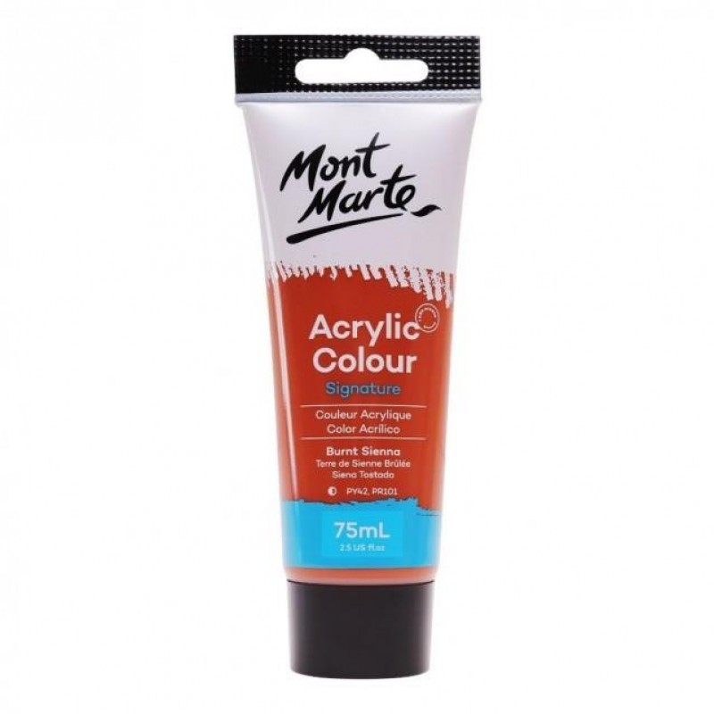 Mont Marte 75ml Studio Acrylic 14 Burnt Sienna