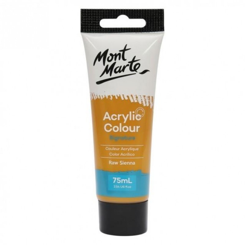 Mont Marte 75ml Studio Acrylic 06 Raw Sienna