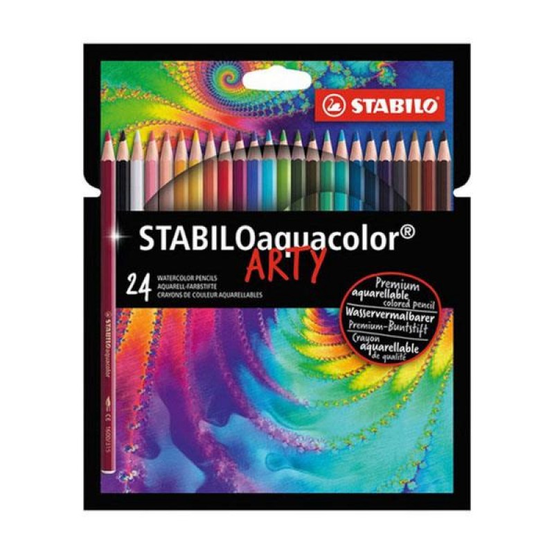 Stabilo Aquacolor Arty Ξυλομπογιές Ακουαρέλας 24τεμ