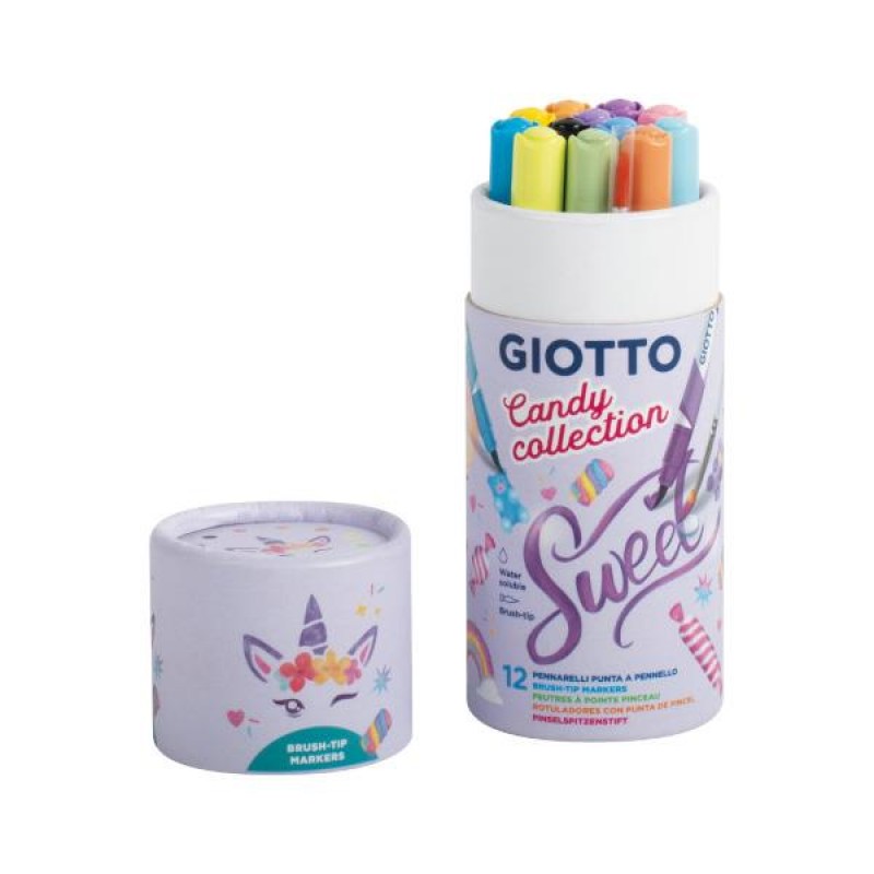 Giotto Candy Collection 12 Μαρκαδόροι Ακουαρέλας