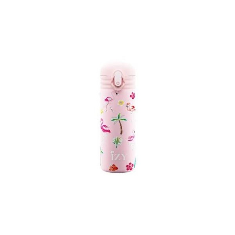 Izy Kids Μπουκάλι Θερμός 350ml Pink Flamingo