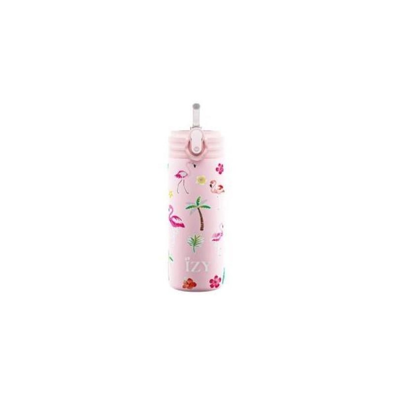 Izy Kids Μπουκάλι Θερμός 350ml Pink Flamingo