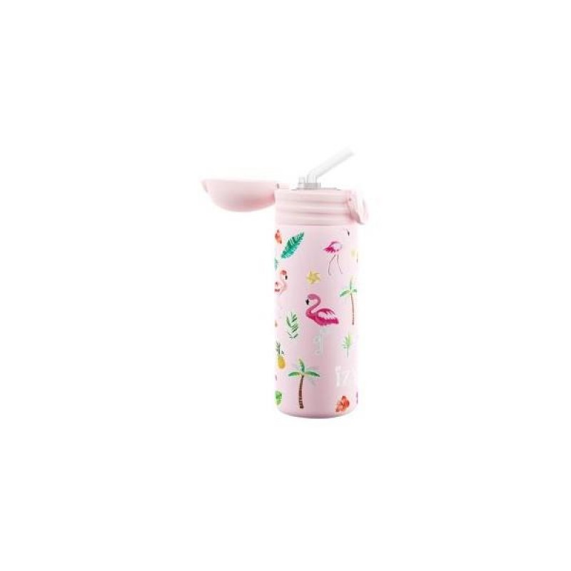 Izy Kids Μπουκάλι Θερμός 350ml Pink Flamingo