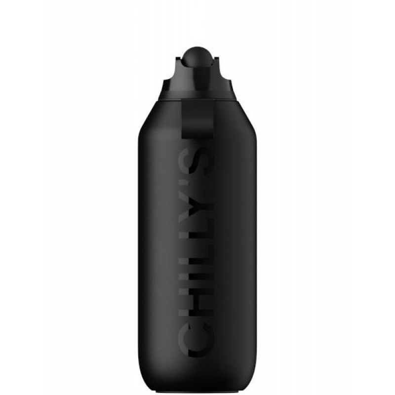 Chillys Bottle 500ml s2 Flip Abyss Black