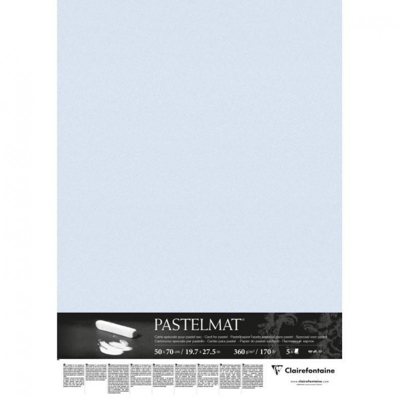 Clairefontaine Χαρτί Pastelmat 50x70cm 360gr Light Blue