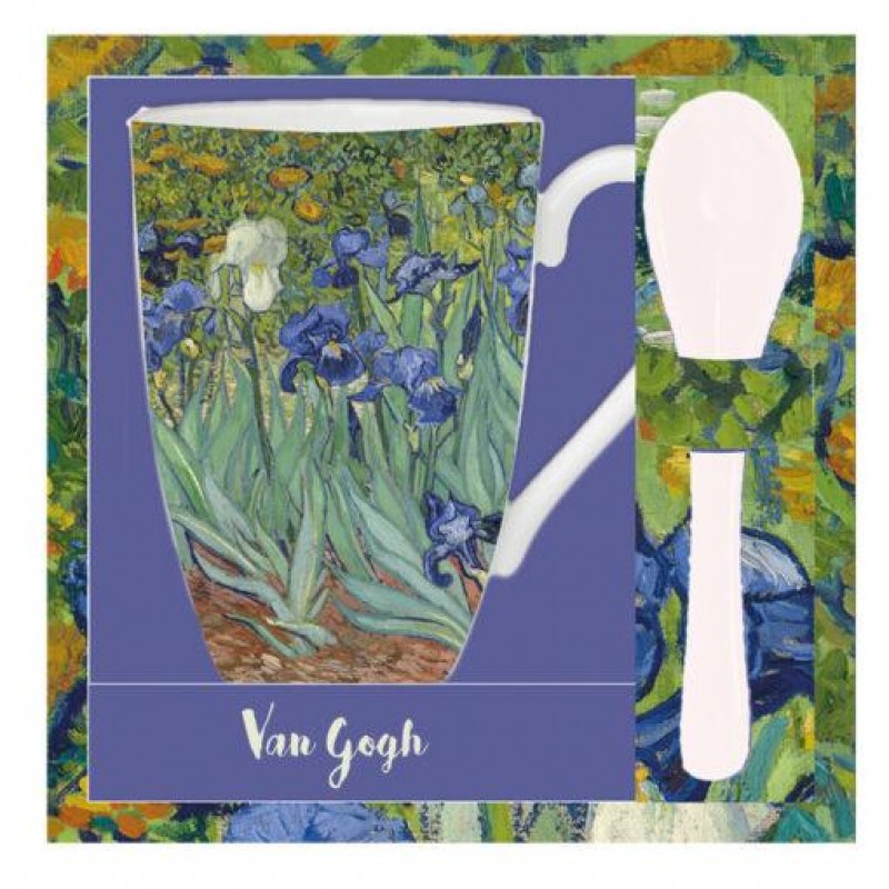 Van Gogh Iris Κούπα 300ml με κουταλάκι 10cm