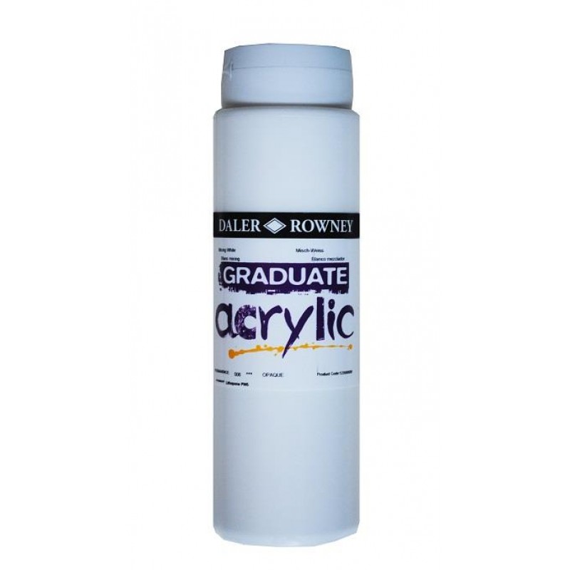 Daler Graduate Acrylic 500ml 006 Mixing White