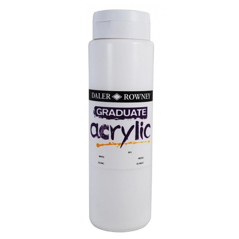 Daler Graduate Acrylic 500ml 011 Titamium White