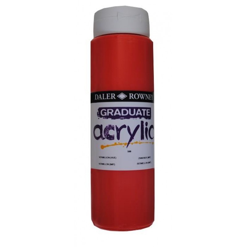 Daler Graduate Acrylic 500ml 588 Vermilion