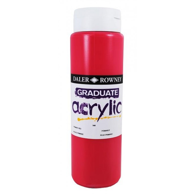 Daler Graduate Acrylic 500ml 540 Primary Red