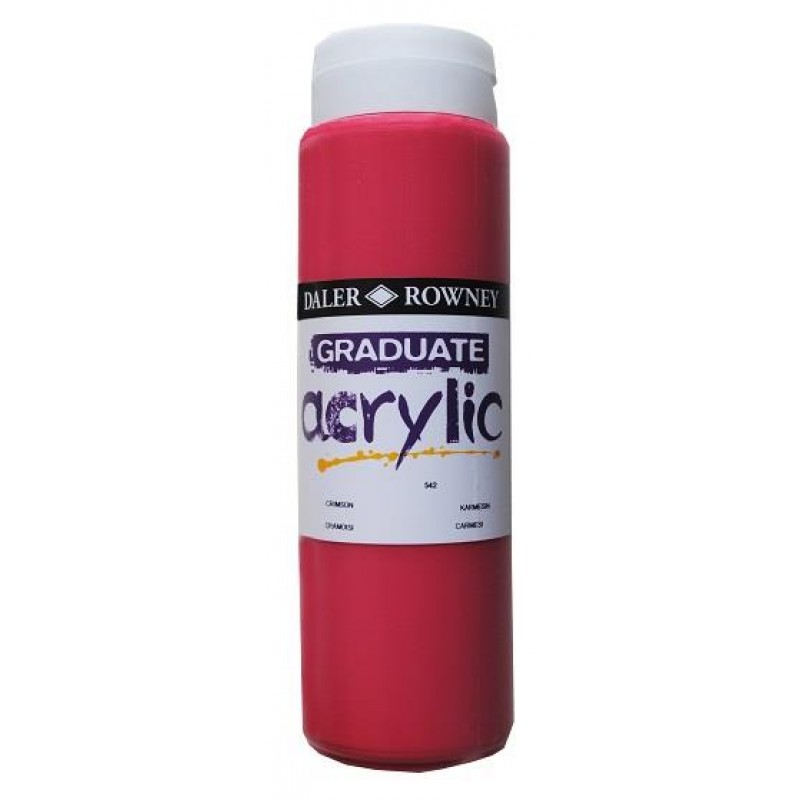 Daler Graduate Acrylic 500ml 542 Crimson