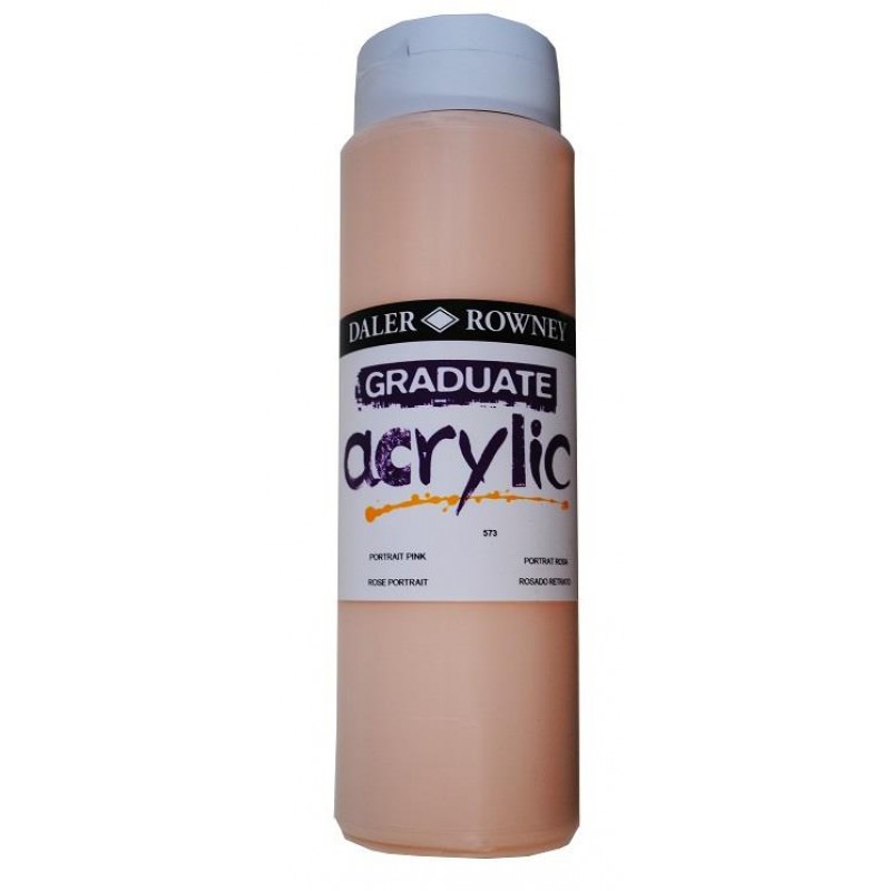 Daler Graduate Acrylic 500ml 573 Portrait Pink