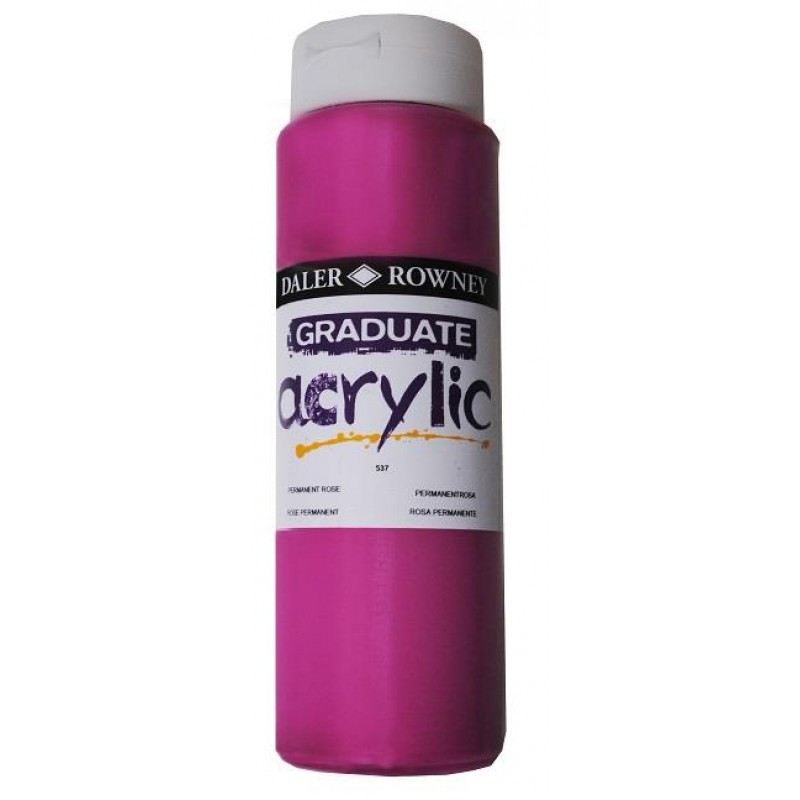 Daler Graduate Acrylic 500ml 537 Permanent Rose