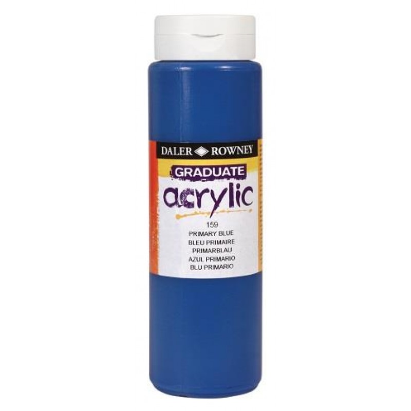 Daler Graduate Acrylic 500ml 159 Primary Blue